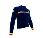 ScudoPro Pro Thermal Long Sleeve Cycling Jersey Country CODE Ecuador Blue | Men and Women