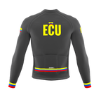 ScudoPro Pro Thermal Long Sleeve Cycling Jersey Country CODE Ecuador Gray | Men and Women
