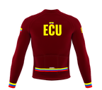 ScudoPro Pro Thermal Long Sleeve Cycling Jersey Country CODE Ecuador Vine | Men and Women