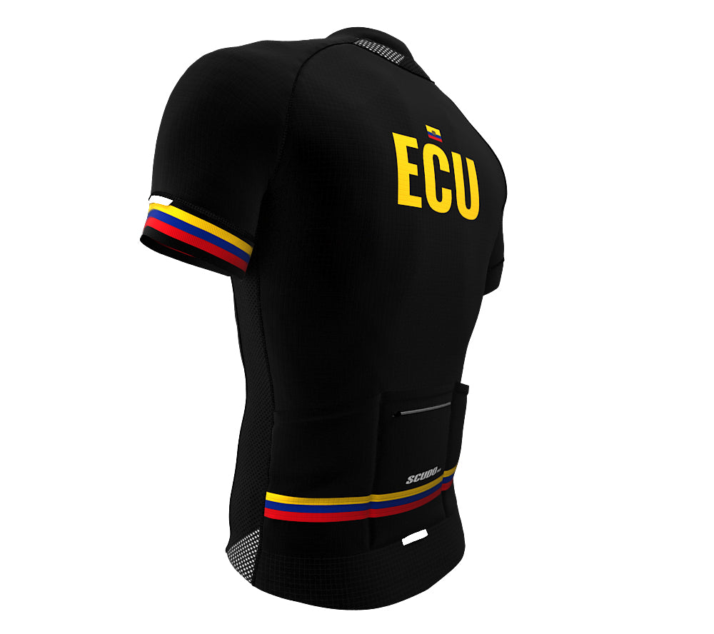 Ecuador Black CODE Short Sleeve Cycling PRO Jersey for Men and Women