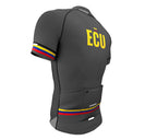 Ecuador Gray CODE Short Sleeve Cycling PRO Jersey for Men and Women