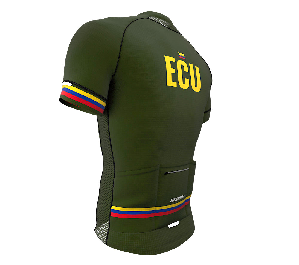 Ecuador Green CODE Short Sleeve Cycling PRO Jersey for Men and Women