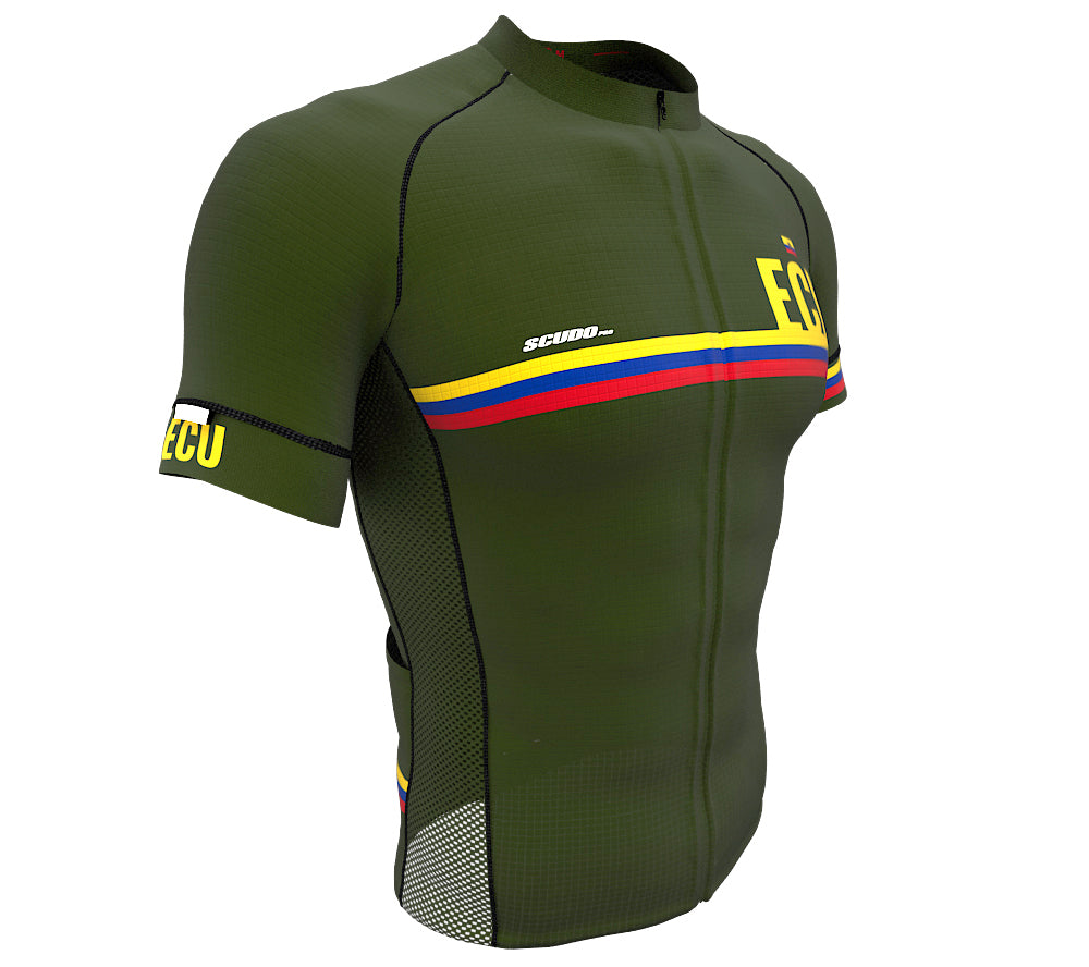 Ecuador Green CODE Short Sleeve Cycling PRO Jersey for Men and Women