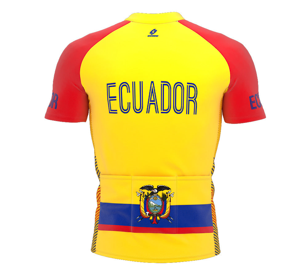 Ecuador  Full Zipper Bike Short Sleeve Cycling Jersey