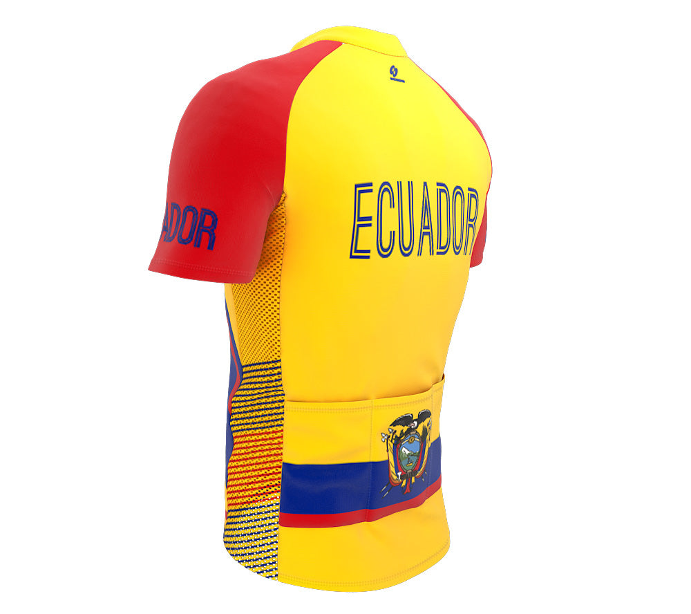 Ecuador  Full Zipper Bike Short Sleeve Cycling Jersey