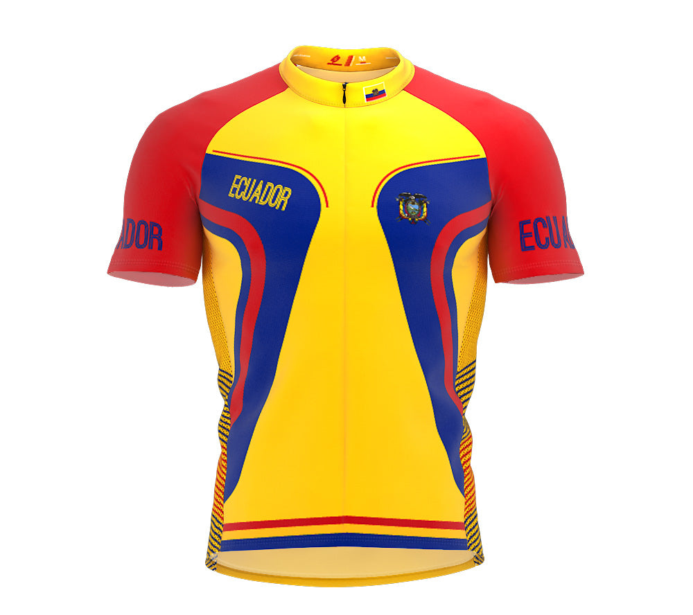 Ecuador  Full Zipper Bike Short Sleeve Cycling Jersey