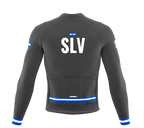 ScudoPro Pro Thermal Long Sleeve Cycling Jersey Country CODE El Salvador Gray | Men and Women