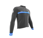 ScudoPro Pro Thermal Long Sleeve Cycling Jersey Country CODE El Salvador Gray | Men and Women