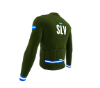 ScudoPro Pro Thermal Long Sleeve Cycling Jersey Country CODE El Salvador Green | Men and Women