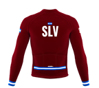 ScudoPro Pro Thermal Long Sleeve Cycling Jersey Country CODE El Salvador Vine | Men and Women