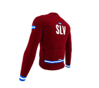 ScudoPro Pro Thermal Long Sleeve Cycling Jersey Country CODE El Salvador Vine | Men and Women
