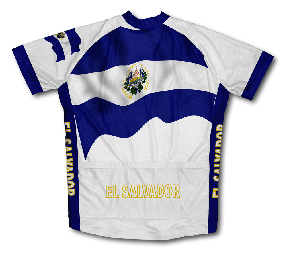 El Salvador Flag Cycling Jersey for Men and Women