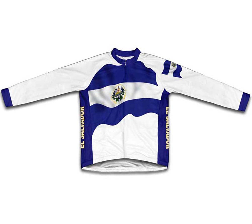 El Salvador Flag Cycling Jersey for Men and Women