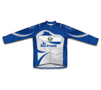 El Salvador Flag Winter Thermal Cycling Jersey