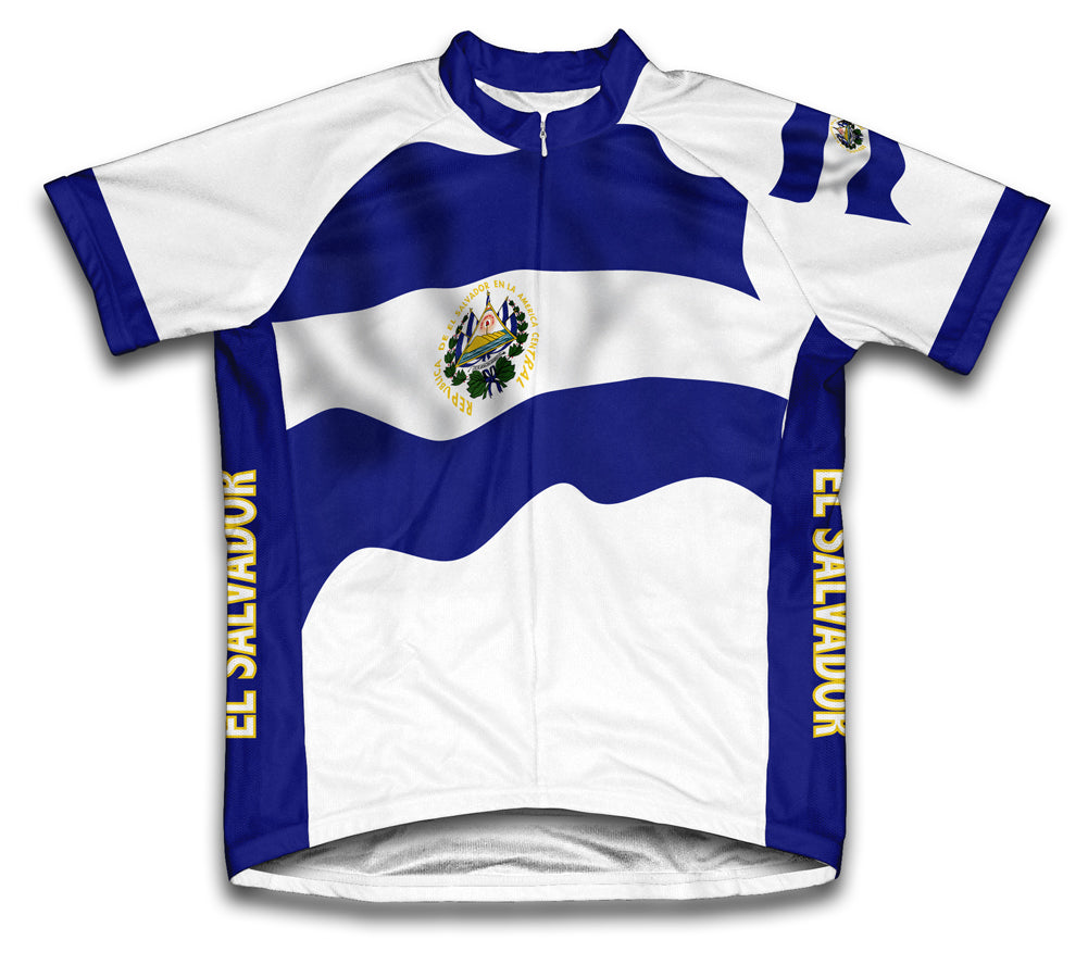 El Salvador Flag Cycling Jersey for Men and Women