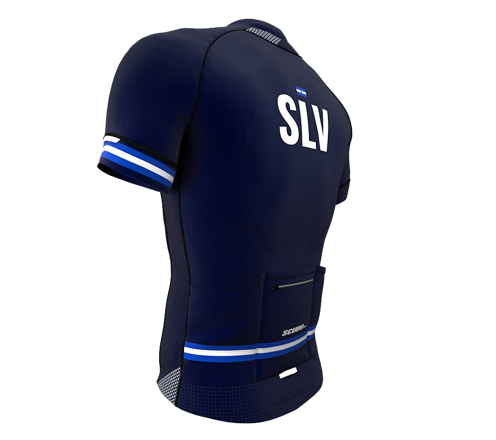 El Salvador Blue CODE Short Sleeve Cycling PRO Jersey for Men and Women