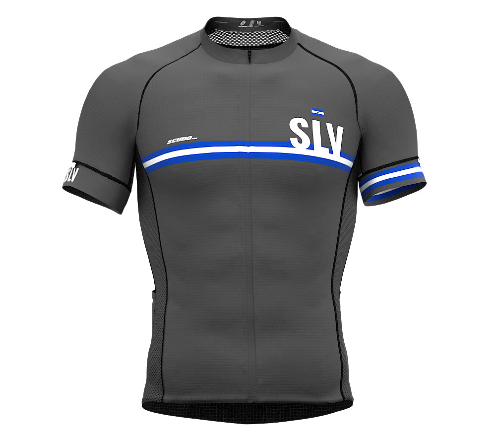 El Salvador Gray CODE Short Sleeve Cycling PRO Jersey for Men and WomenEl Salvador Gray CODE Short Sleeve Cycling PRO Jersey for Men and Women