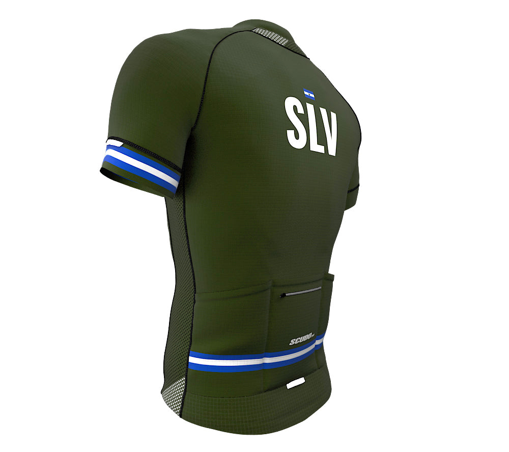 El Salvador Green CODE Short Sleeve Cycling PRO Jersey for Men and Women