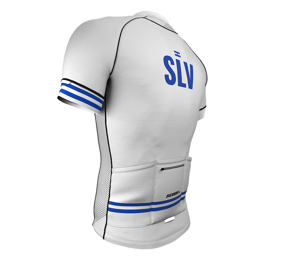 El Salvador White CODE Short Sleeve Cycling PRO Jersey for Men and Women