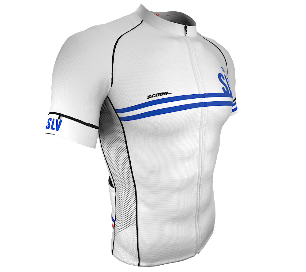 El Salvador White CODE Short Sleeve Cycling PRO Jersey for Men and Women