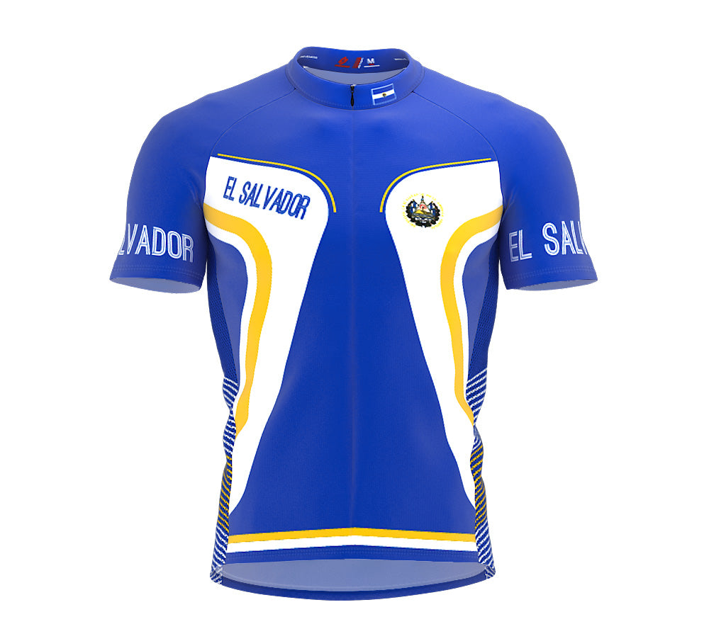 El Salvador  Full Zipper Bike Short Sleeve Cycling Jersey