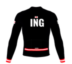 ScudoPro Pro Thermal Long Sleeve Cycling Jersey Country CODE England Black | Men and Women