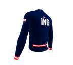 ScudoPro Pro Thermal Long Sleeve Cycling Jersey Country CODE England Blue | Men and Women
