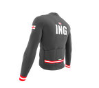 ScudoPro Pro Thermal Long Sleeve Cycling Jersey Country CODE England Gray | Men and Women
