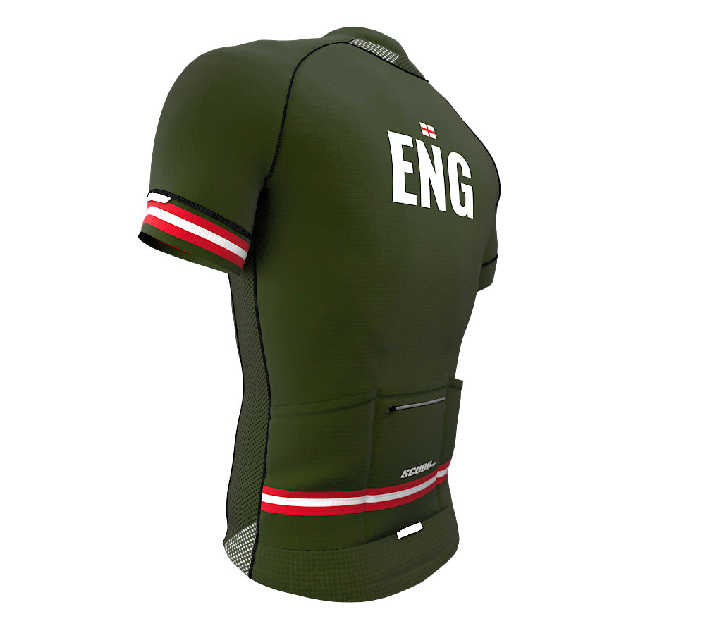 England Green CODE Short Sleeve Cycling PRO Jersey for Men and Women
