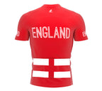 England  Full Zipper Bike Short Sleeve Cycling Jersey