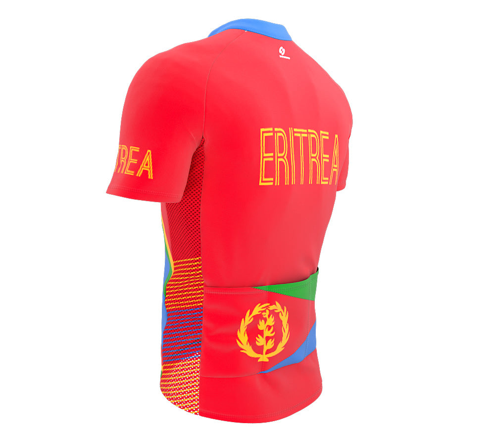 Eritrea  Full Zipper Bike Short Sleeve Cycling Jersey
