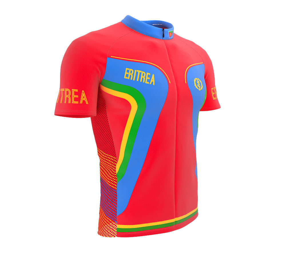 Eritrea  Full Zipper Bike Short Sleeve Cycling Jersey