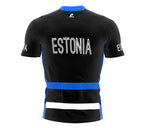 Estonia  Full Zipper Bike Short Sleeve Cycling Jersey