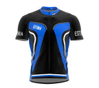 Estonia  Full Zipper Bike Short Sleeve Cycling Jersey