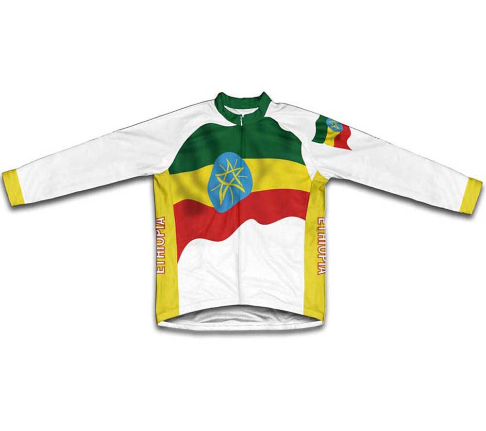 Ethiopia Flag Cycling Jersey for Men and Women