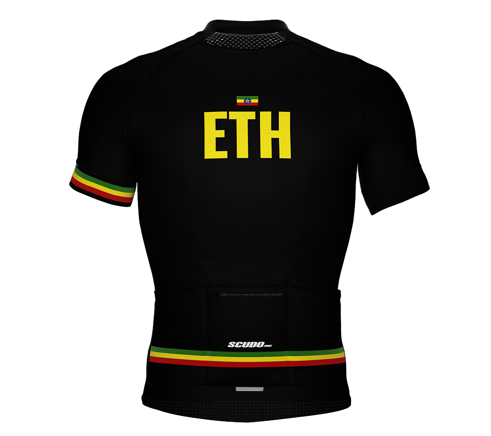Ethiopia Black CODE Short Sleeve Cycling PRO Jersey for Men and Women