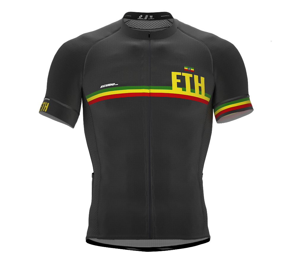 Ethiopia Gray CODE Short Sleeve Cycling PRO Jersey for Men and WomenEthiopia Gray CODE Short Sleeve Cycling PRO Jersey for Men and Women