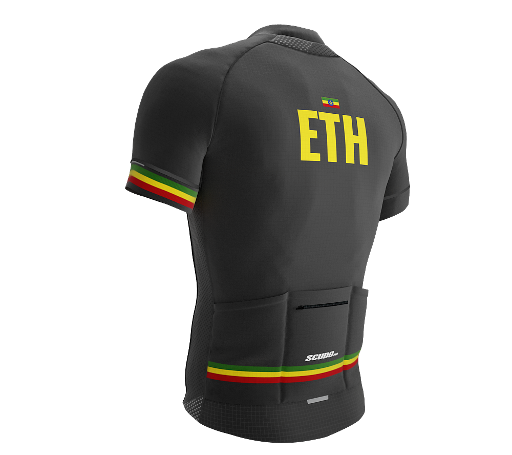 Ethiopia Gray CODE Short Sleeve Cycling PRO Jersey for Men and Women