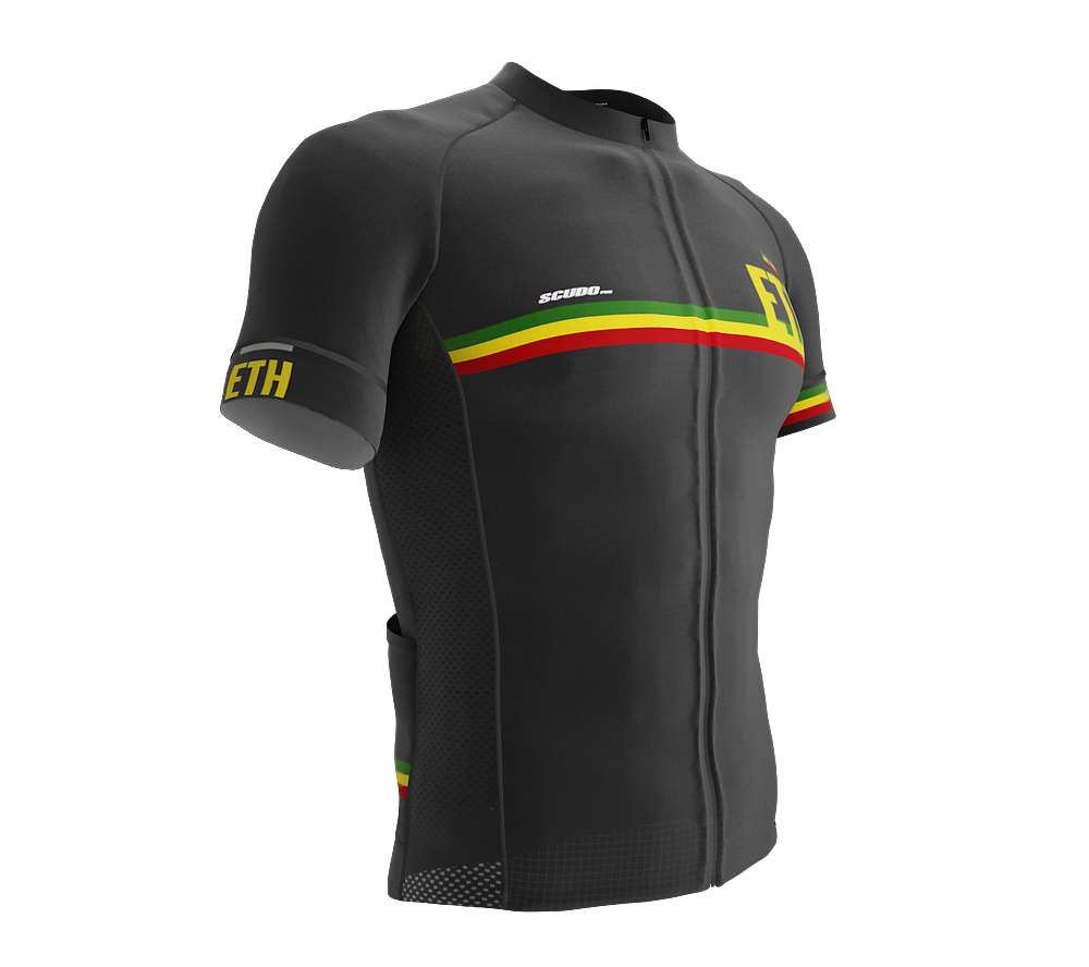 Ethiopia Gray CODE Short Sleeve Cycling PRO Jersey for Men and Women