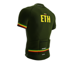 Ethiopia Green CODE Short Sleeve Cycling PRO Jersey for Men and Women