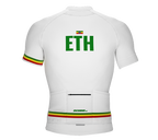 Ethiopia White CODE Short Sleeve Cycling PRO Jersey for Men and Women