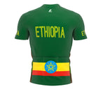 Ethiopia  Full Zipper Bike Short Sleeve Cycling Jersey