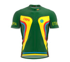 Ethiopia  Full Zipper Bike Short Sleeve Cycling Jersey