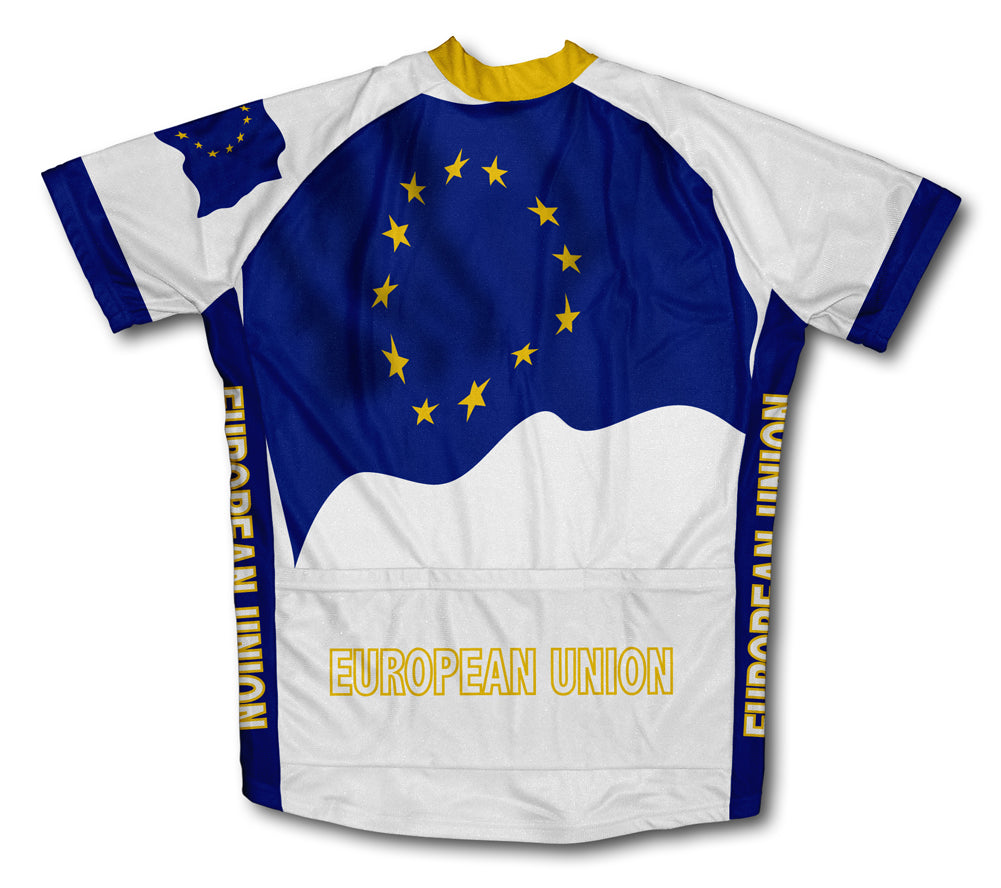 European Union Flag Cycling Jersey for Men and Women