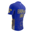 European Union  Full Zipper Bike Short Sleeve Cycling Jersey