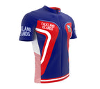 Falkland Islands  Full Zipper Bike Short Sleeve Cycling Jersey