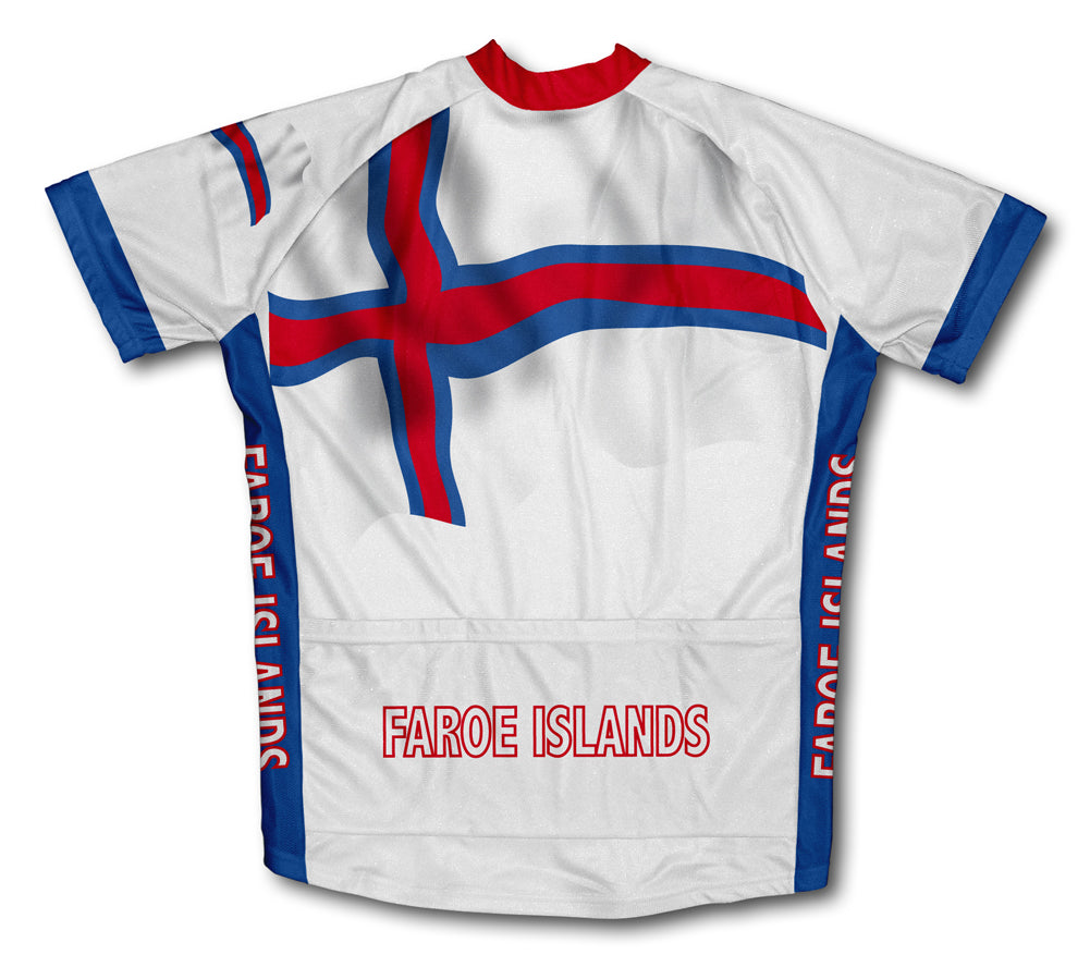 Faroe Islands Flag Cycling Jersey for Men and Women