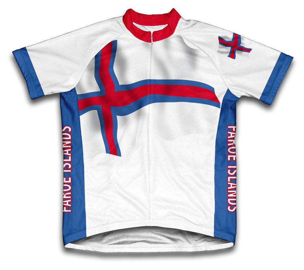 Faroe Islands Flag Cycling Jersey for Men and Women