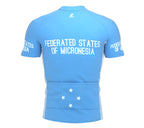 Federated States of Micronesia  Full Zipper Bike Short Sleeve Cycling Jersey