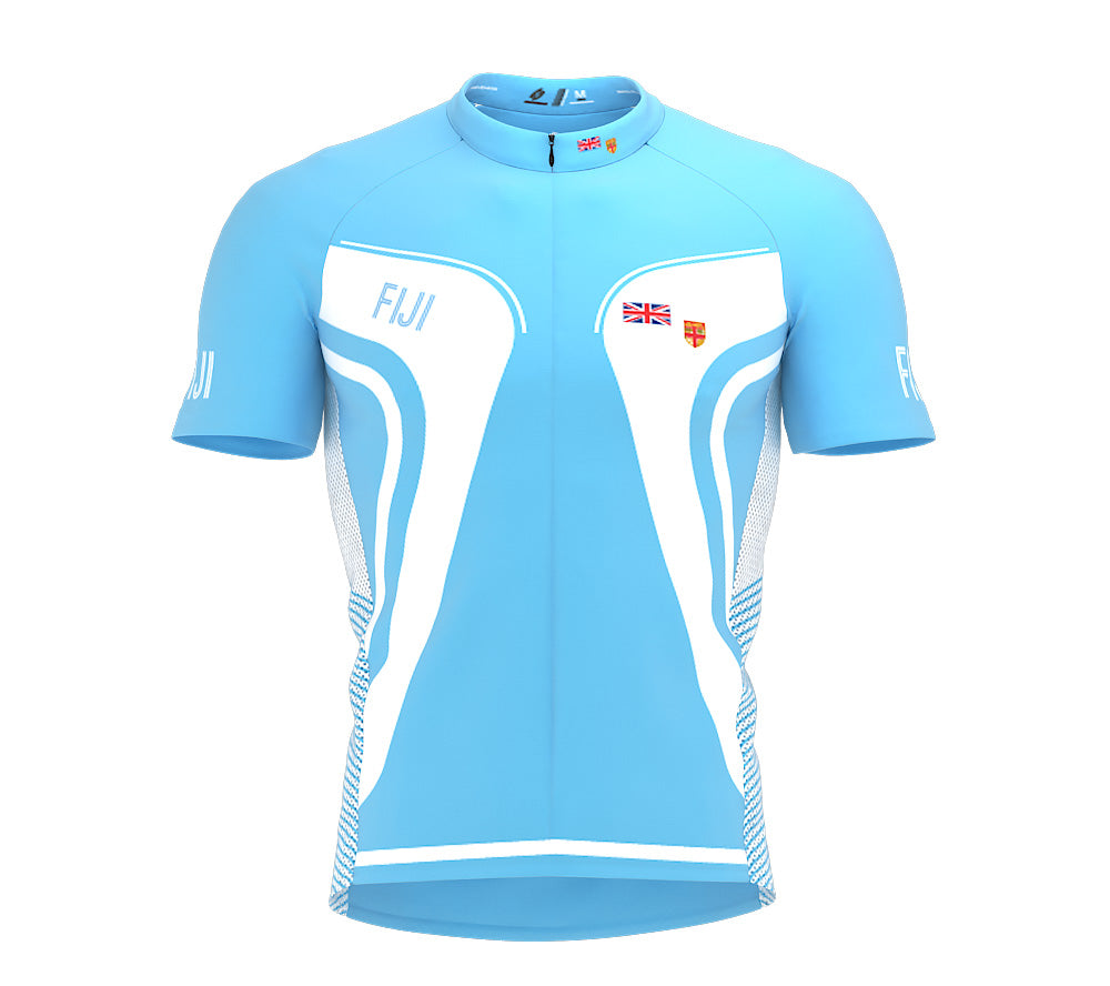Fiji  Full Zipper Bike Short Sleeve Cycling Jersey